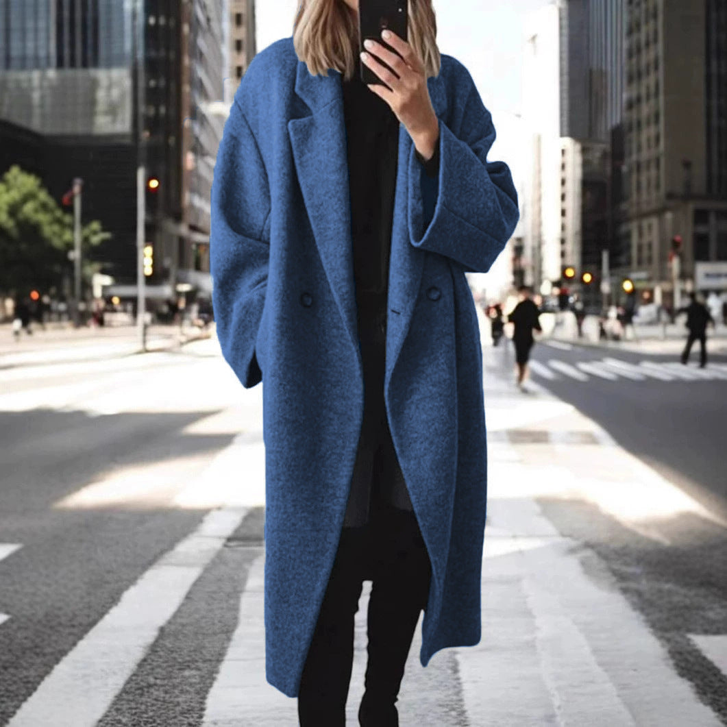 Damen Oversized Wollmantel ModeGeist