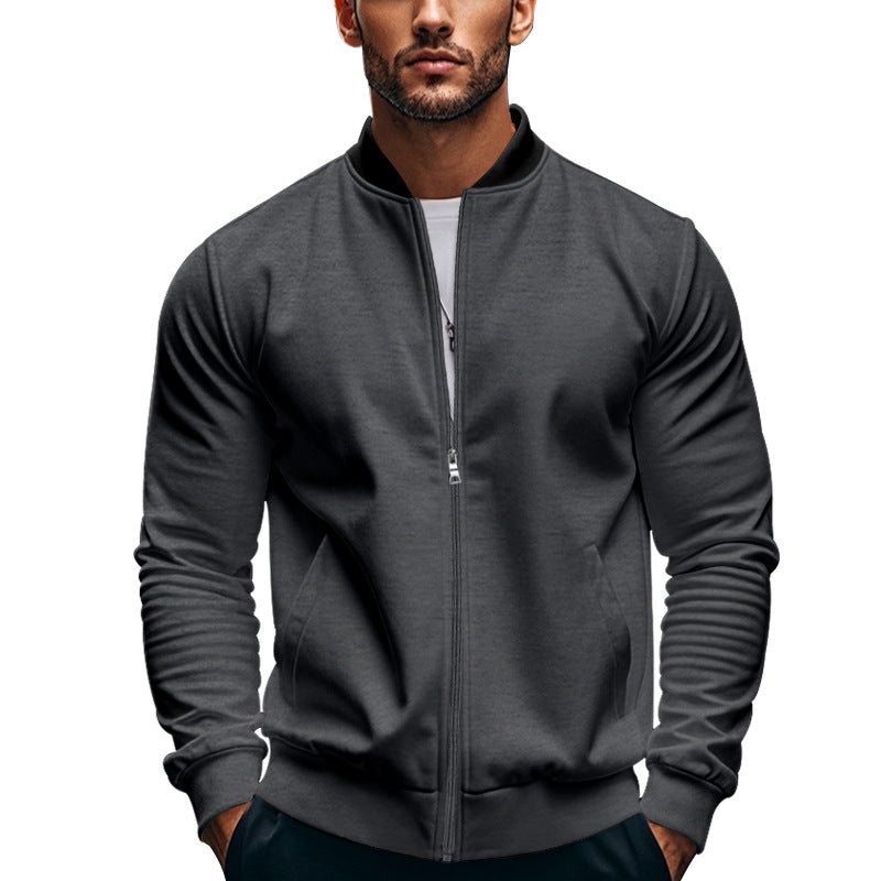 Herren stilvolle Sportjacke mit hochschließendem Kragen und praktischen Taschen ModeGeist