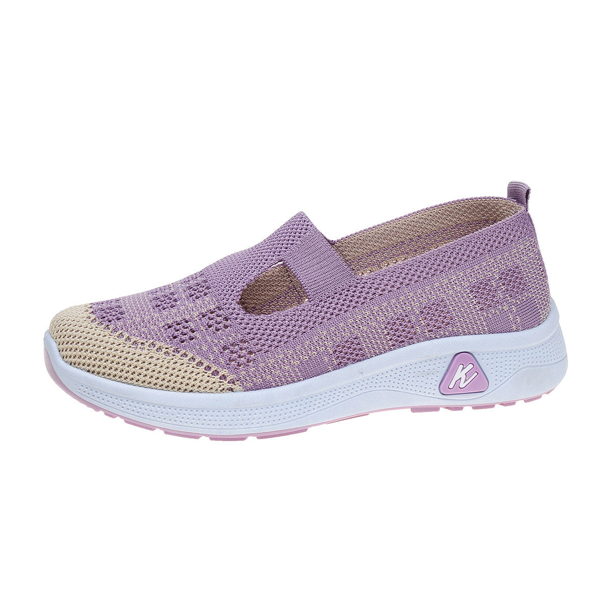 Modischer Damen-Sneaker mit Slip-On-Funktion und elastischem Obermaterial
