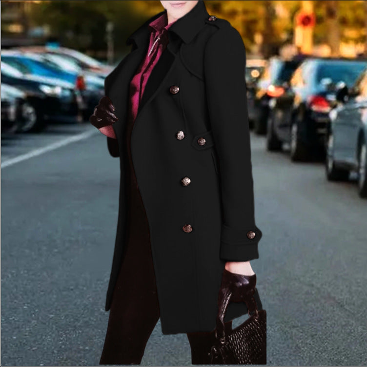 Damen trenchcoat mit doppelter Knopfleiste ModeGeist