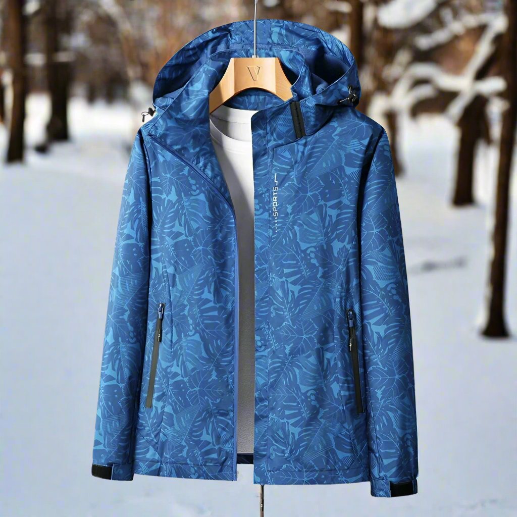ModeGeist | Regenjacke - Leichtes Material - Kapuze & Reißverschluss - Verstellbare Bündchen