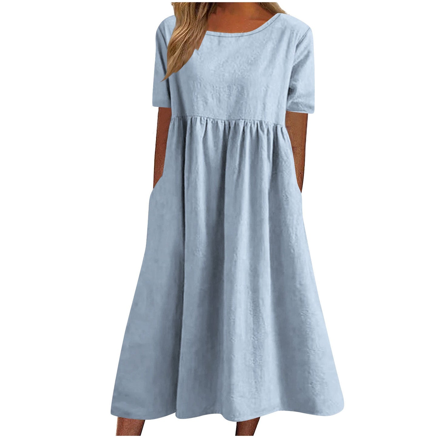 Damen lässiges Maxikleid mit Taschen ModeGeist