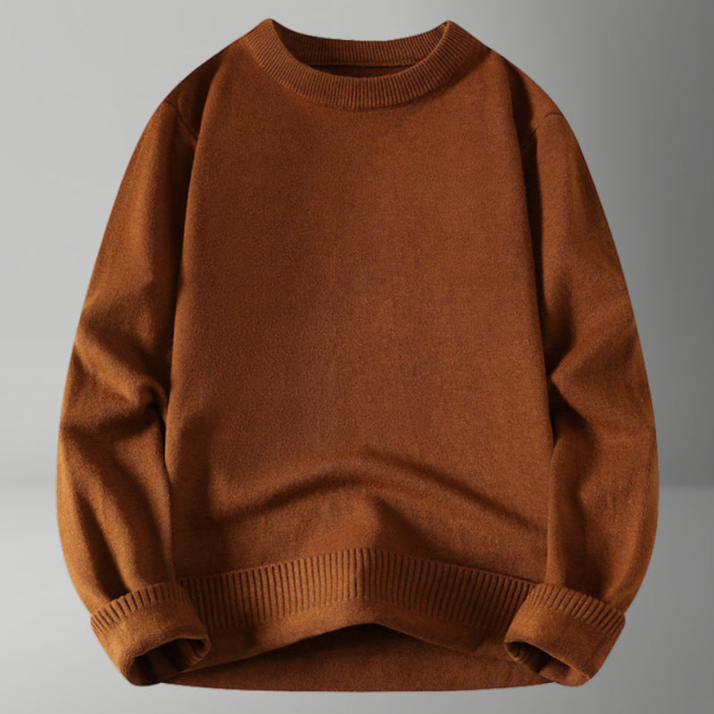 Damen bequemer und eleganter Rundhalsausschnitt Pullover ModeGeist