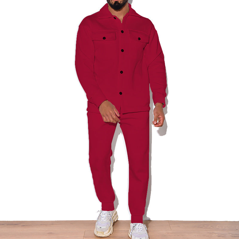 Herren Lässiges Set aus Hemd und Jogginghose ModeGeist