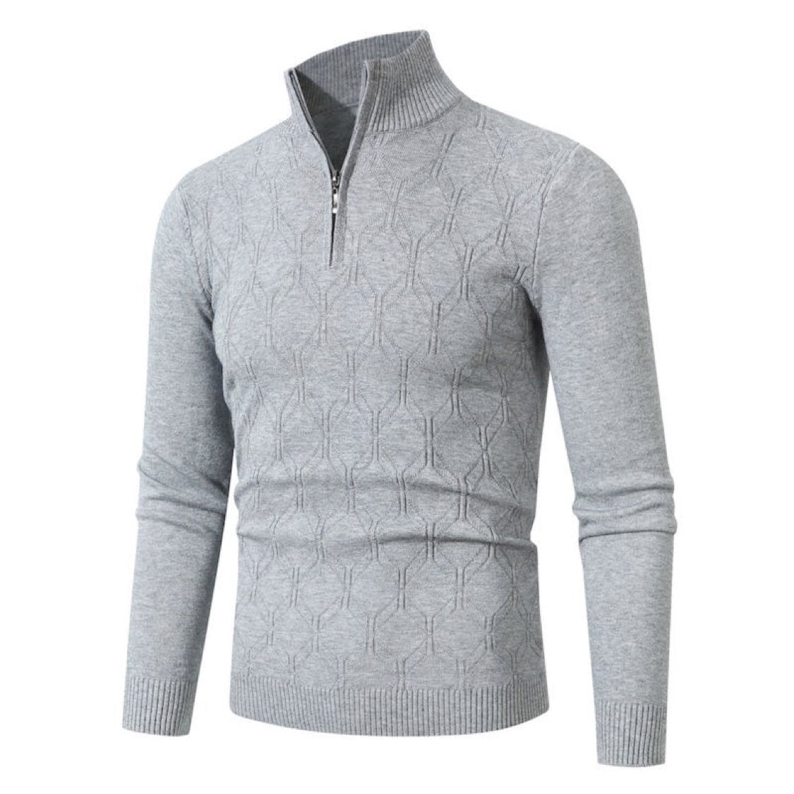 Herren Strickpullover mit modernem Strukturmuster ModeGeist