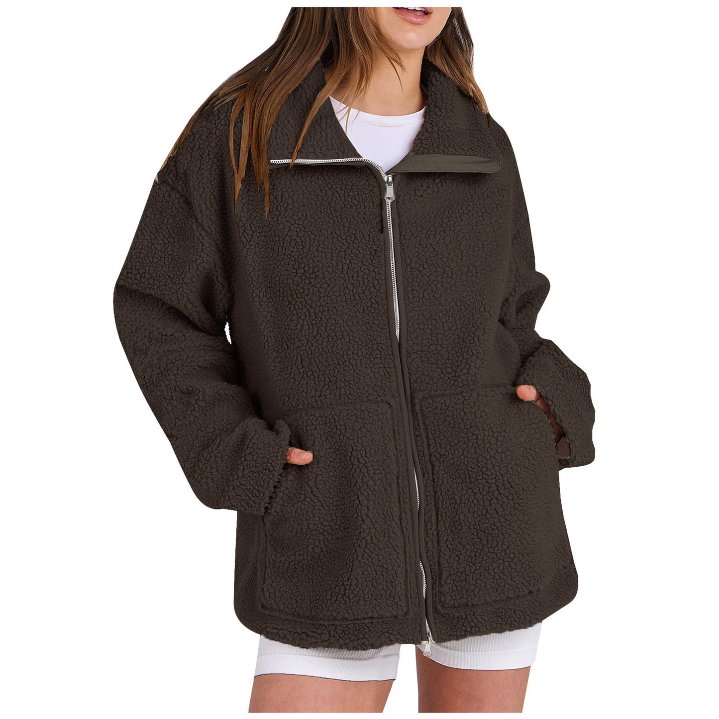 Damen Gemütlicher Fleece-Hoodie ModeGeist