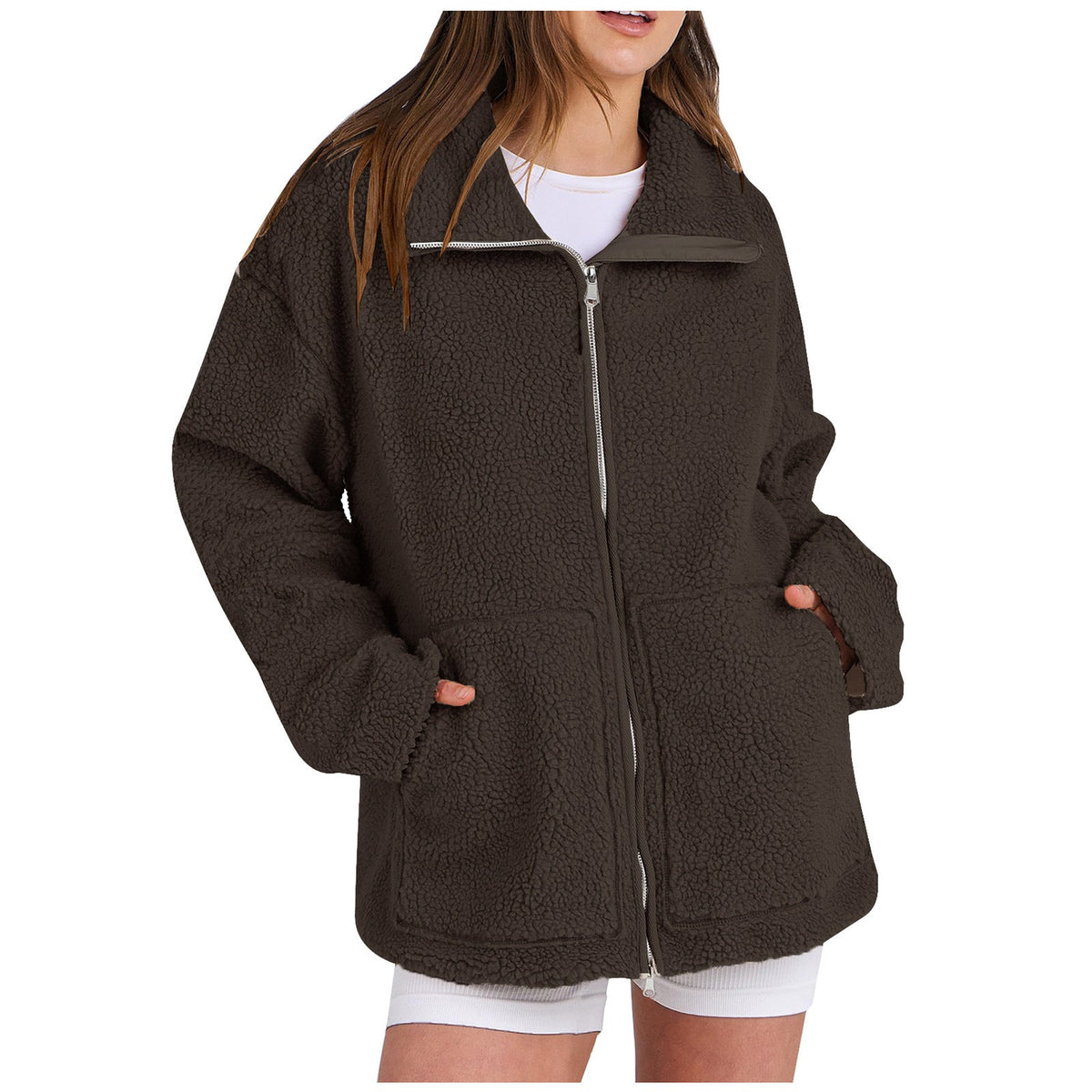 Damen Gemütlicher Fleece-Hoodie ModeGeist