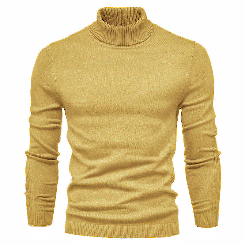 Herren modischer Rollkragenpullover aus feiner Merinowolle ModeGeist
