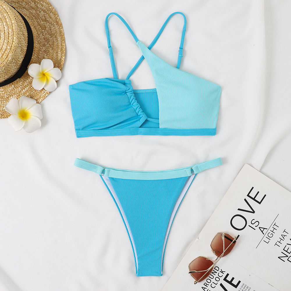Frauen Bikini mit Raffung, modisch