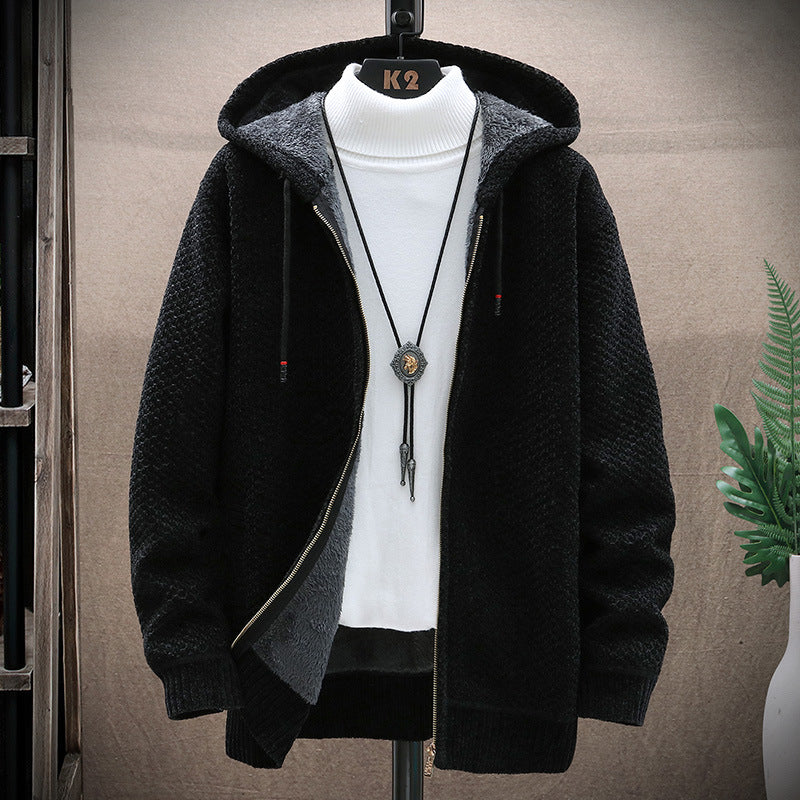 Damen gemütliche Kapuzenjacke mit weichem Innenfutter und innovativem Schnitt ModeGeist