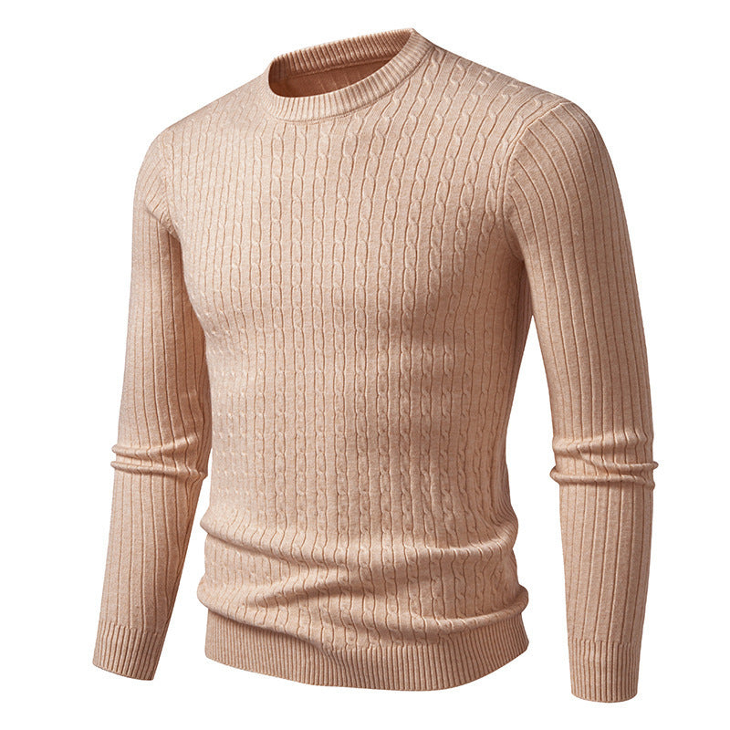 Herren Grobstrickpullover mit modernem Zopfmuster ModeGeist
