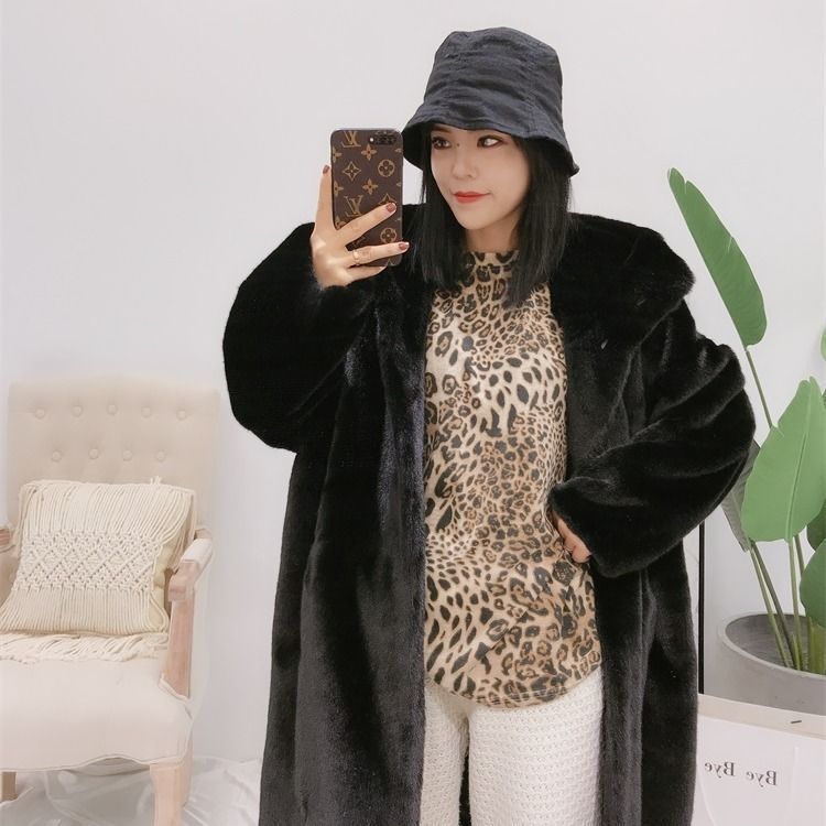 Damen Kuscheliger Oversized-Mantel mit hohem Kragen und Seitentaschen ModeGeist
