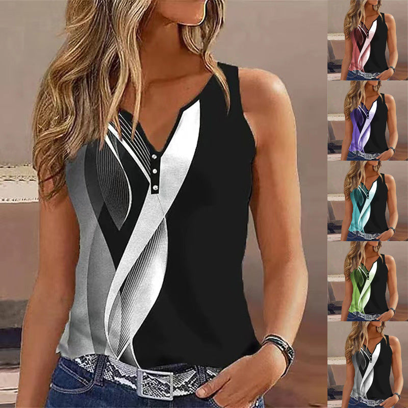 Moderne ärmellose Damenbluse MODEGEIST