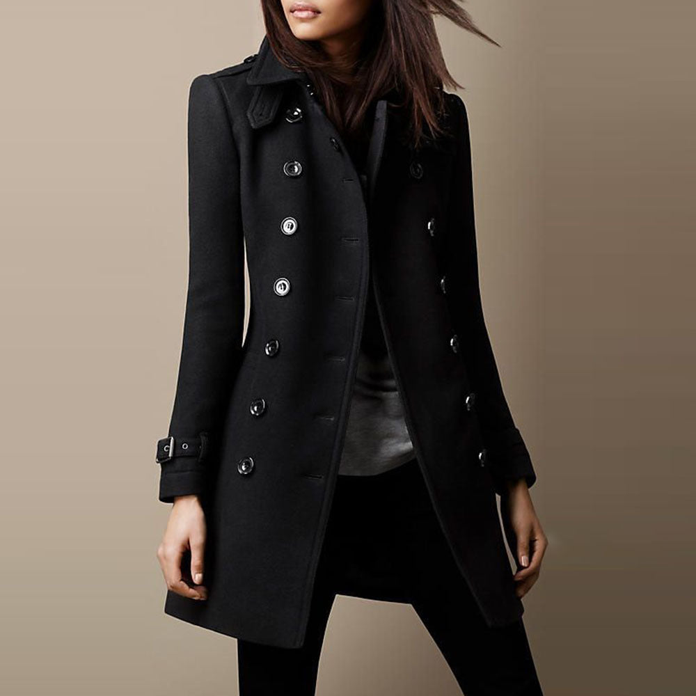Damen Elegante und stilvolle Wollschnittejacke ModeGeist