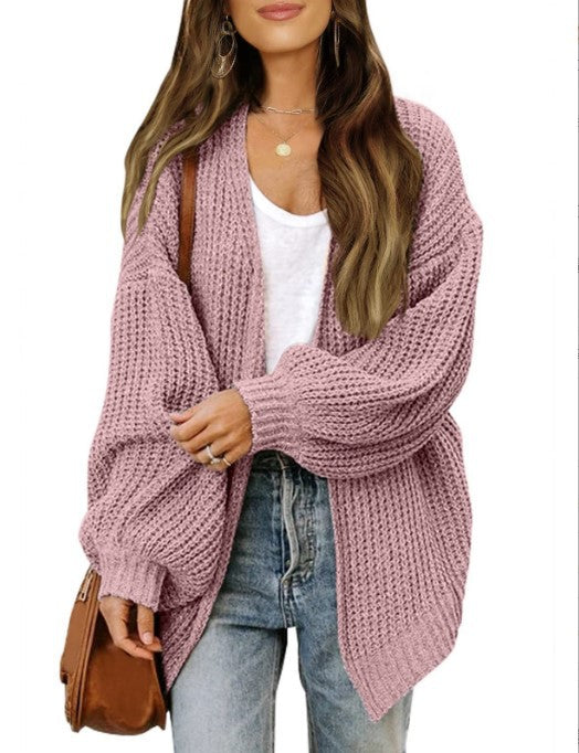 Damen Grobstrickjacke mit überschnittenen Schultern und lässigem Schnitt ModeGeist