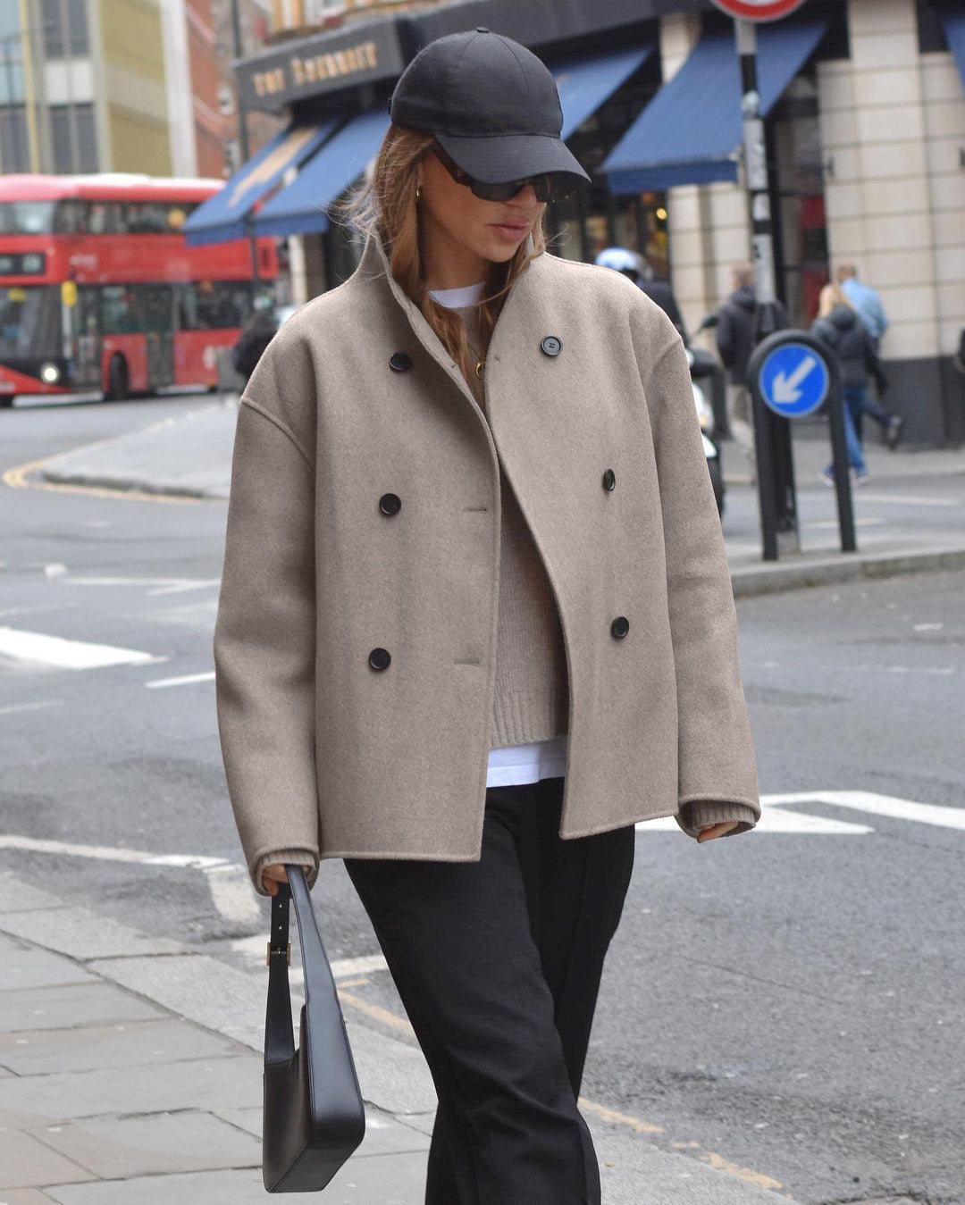 Damen modische Oversized Blazerjacke ModeGeist