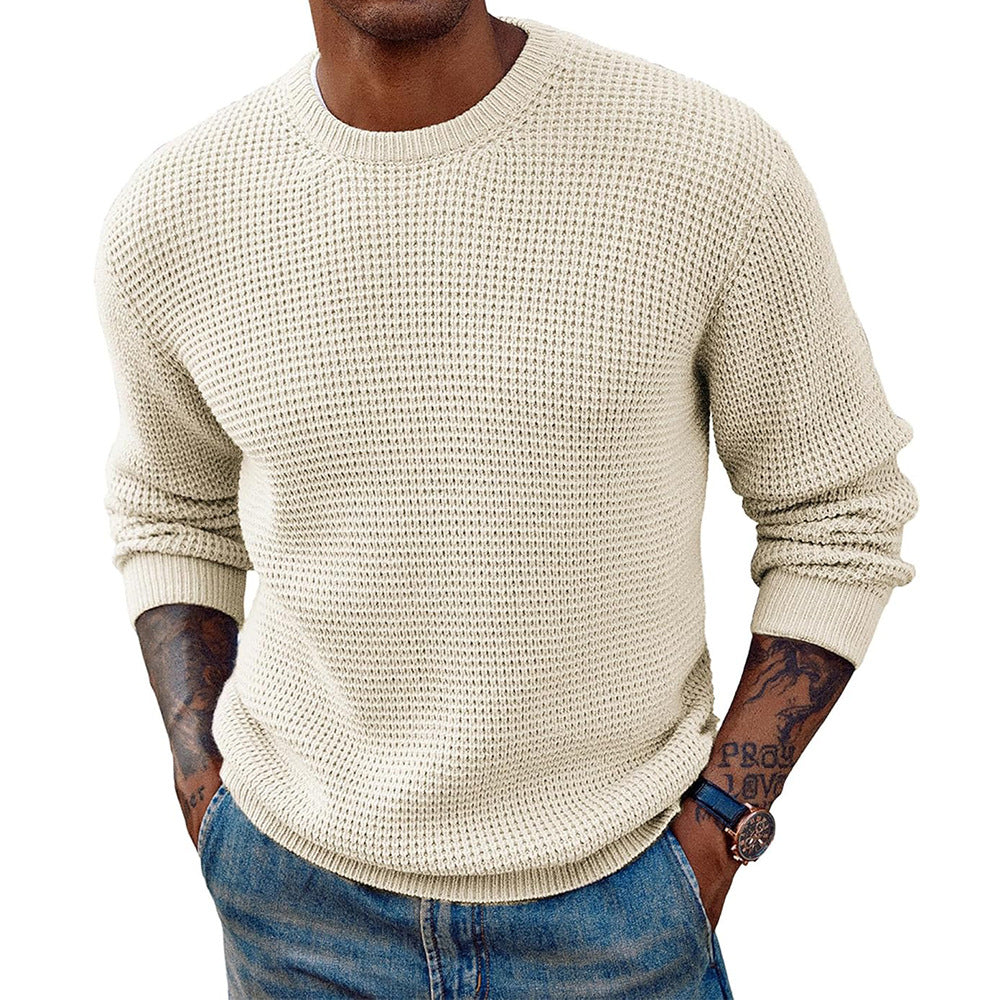 Herren Großer Strickpullover mit strukturiertem Gewebe ModeGeist