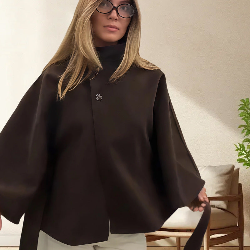 Damen elegante und vielseitige Cape-Jacke ModeGeist