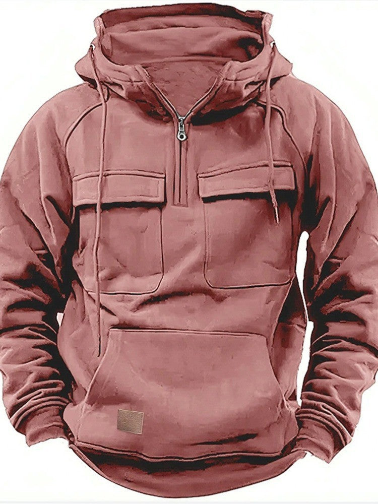 Herren funktionale Kapuzenpullover mit praktischen Taschen ModeGeist