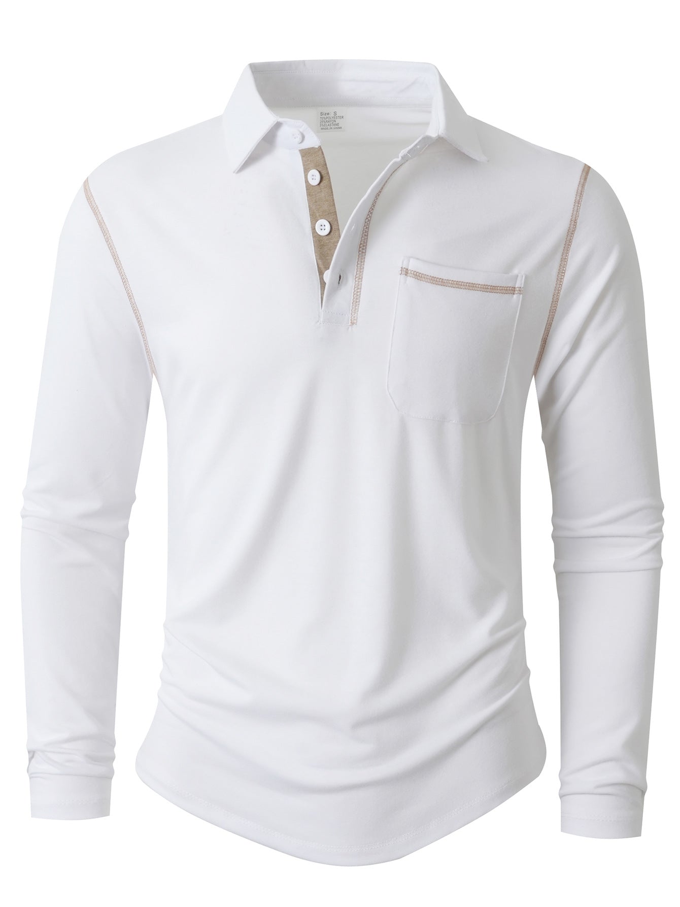 Herren Langarm Poloshirt ModeGeist