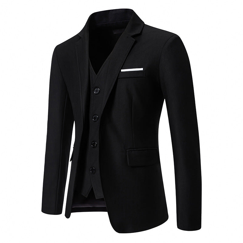 Herren elegant ausgestattetes Anzugset mit Blazer, Weste und Hose ModeGeist