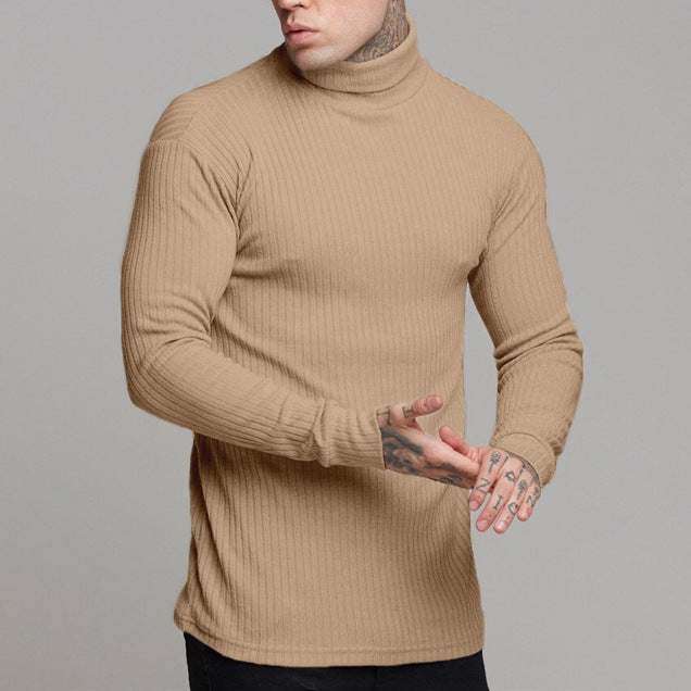 Herren modisches Langarmshirt mit Rollkragen ModeGeist