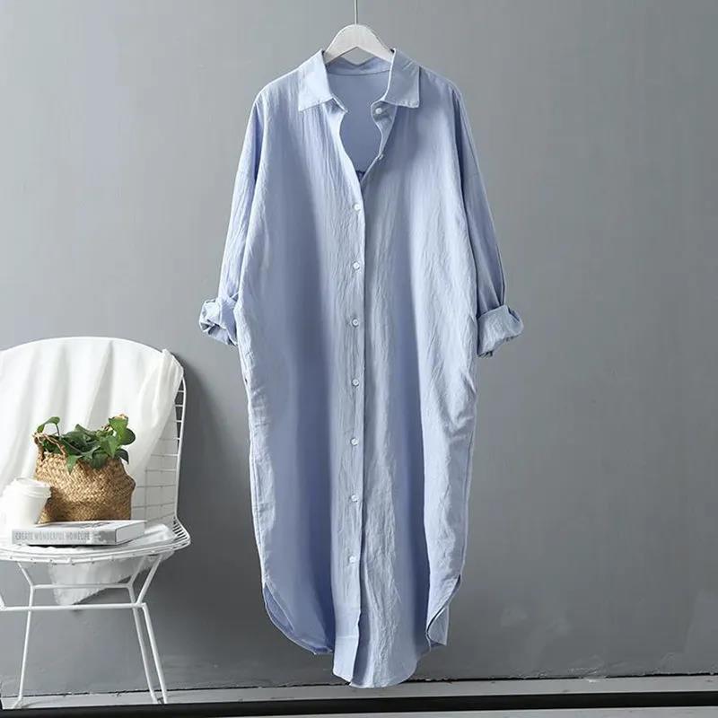 Damen oversized Blusenhemd in lässigem Schnitt mit Knopfleiste ModeGeist