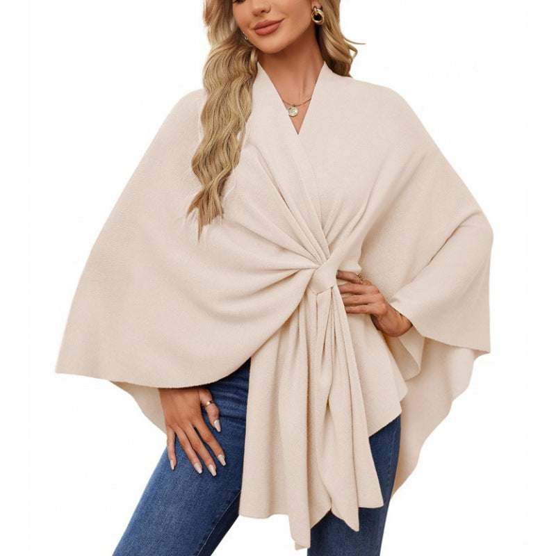 Damen modischer Wickelmantel mit trendigem Design ModeGeist