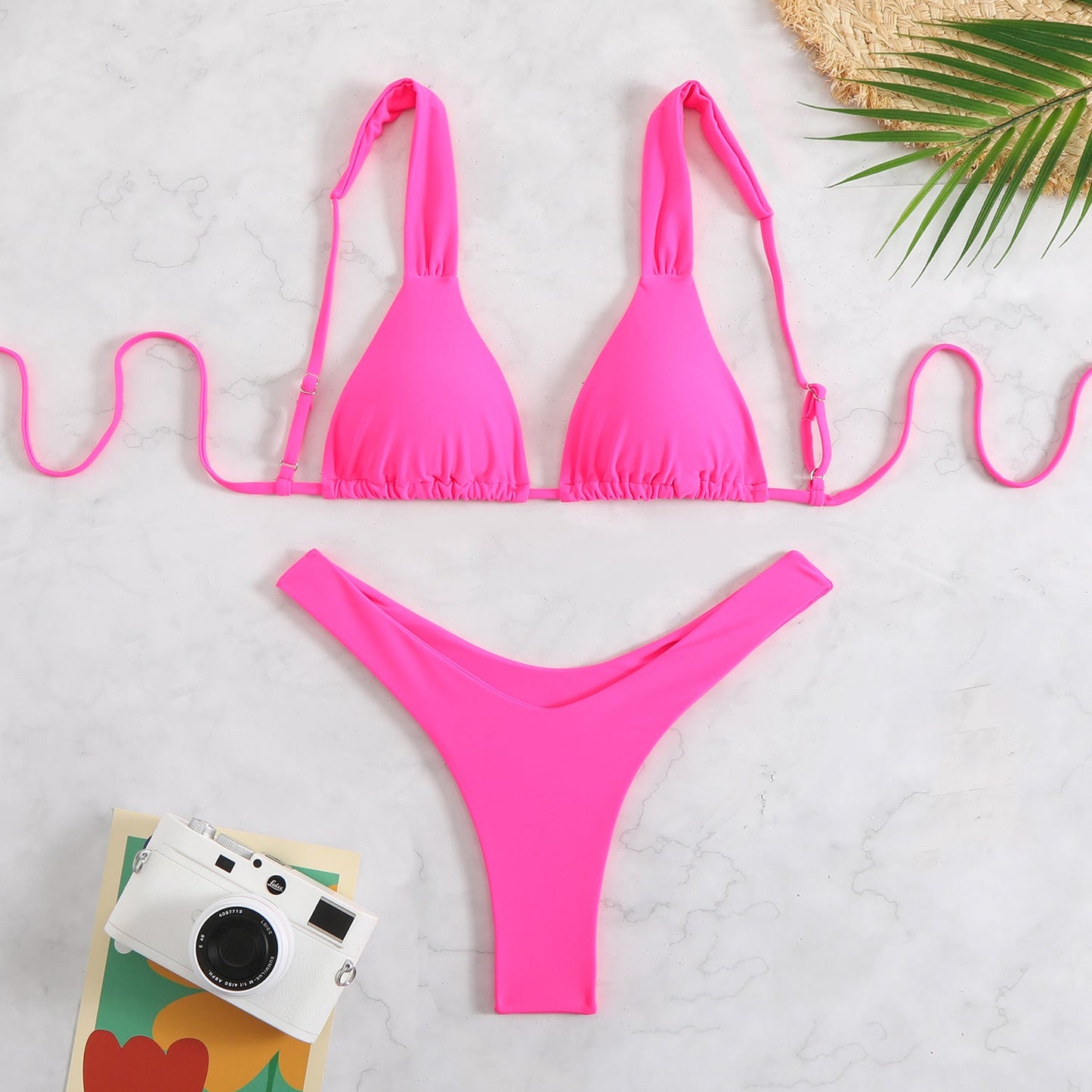 Bikini-Set mit Dreiecks-Ausschnitt und verstellbaren Trägern von MODEGEIST für Damen
