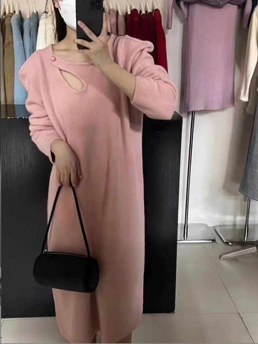 Damen Strickkleid mit modernem Design und eleganten Details ModeGeist