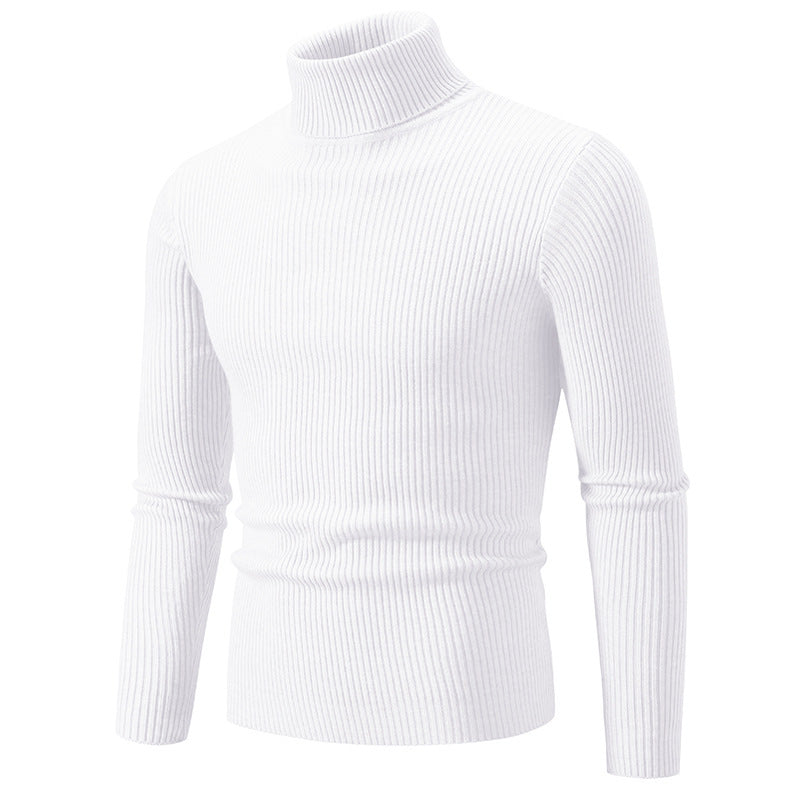Herren feiner Rollkragenpullover aus langlebigem Strickmaterial ModeGeist