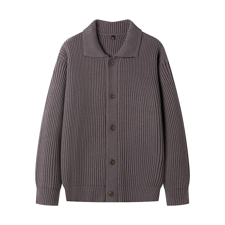 Herren Strickjacke mit sportlichem Design und modischem Schalkragen ModeGeist