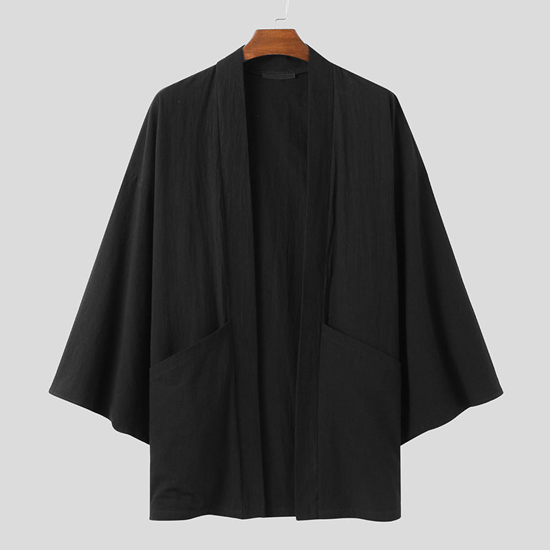 Damen Kimono-Jacke mit modernen Schnitt und praktischen Taschen ModeGeist