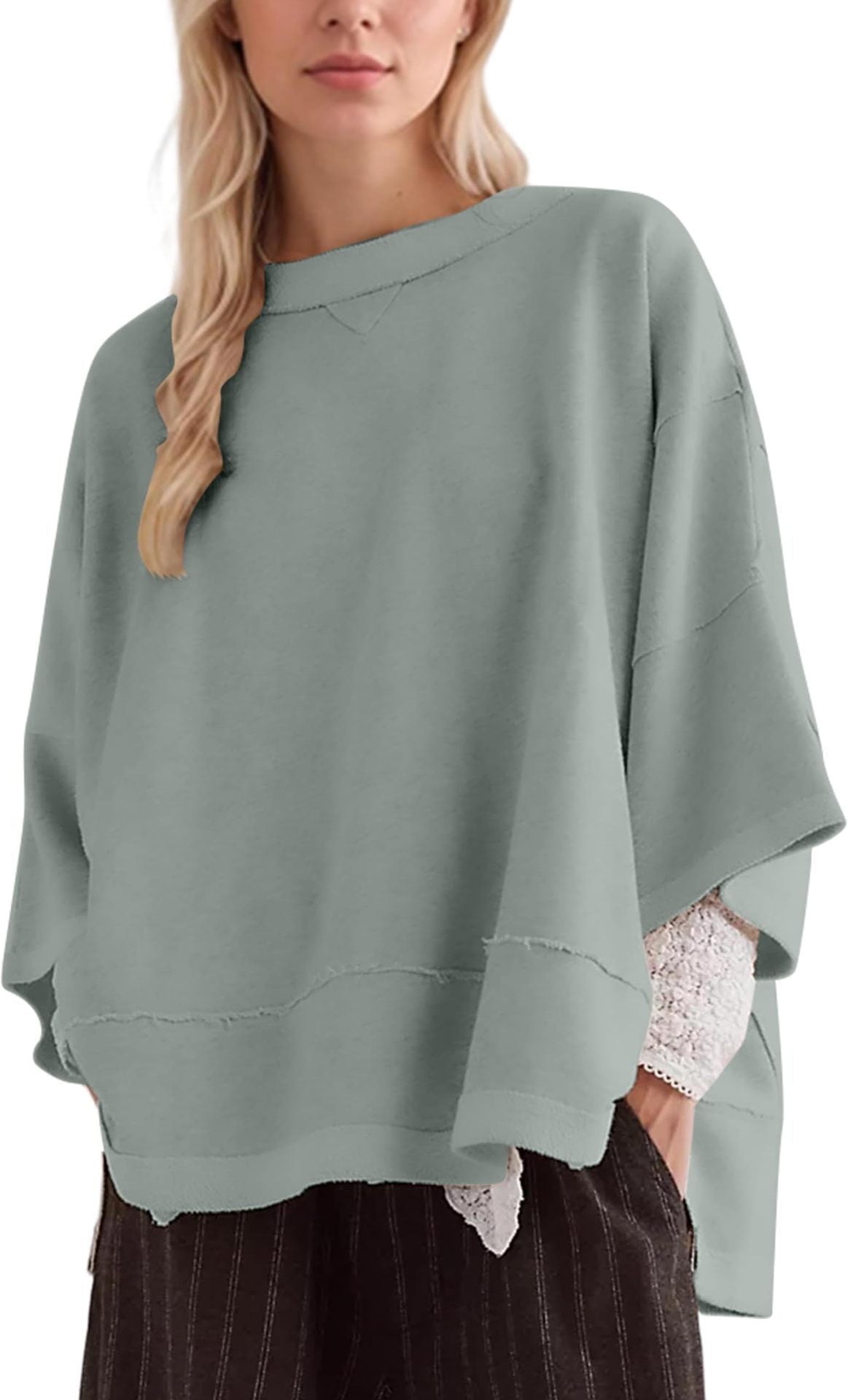 Damen oversized Sweatshirt mit fließendem Schnitt ModeGeist