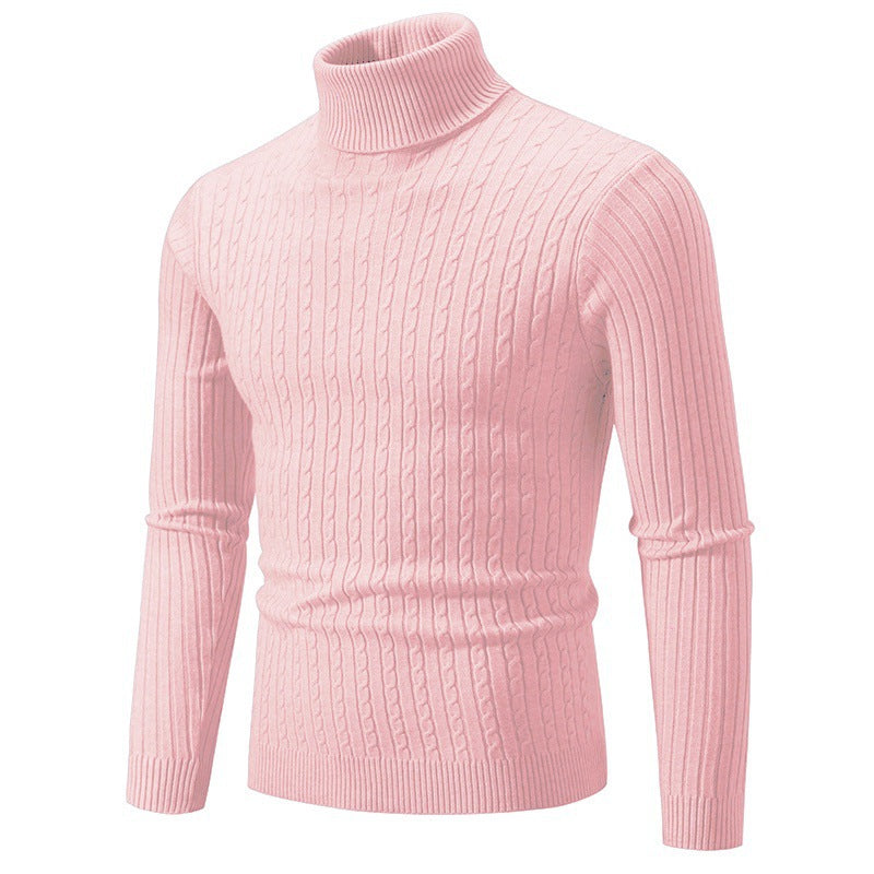 Damen Strickpullover mit hohem Kragen und Rippenmuster ModeGeist