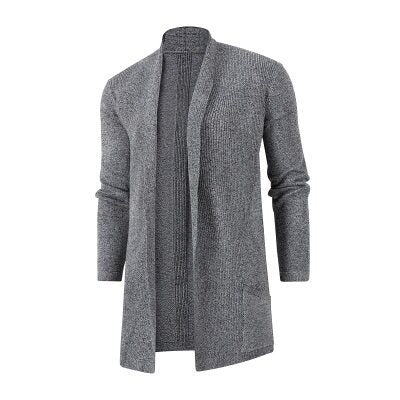 Herren Strickjacke mit offenem Schnitt und praktischen Taschen ModeGeist