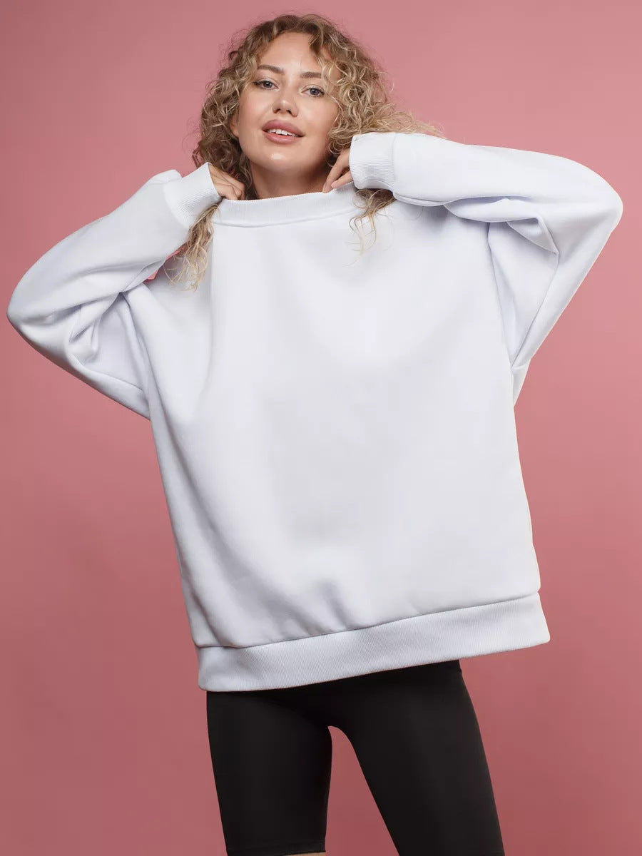 Damen lässiges Over-Sized Sweatshirt mit Oversized-Schnitt und weichen Baumwollmaterialien ModeGeist