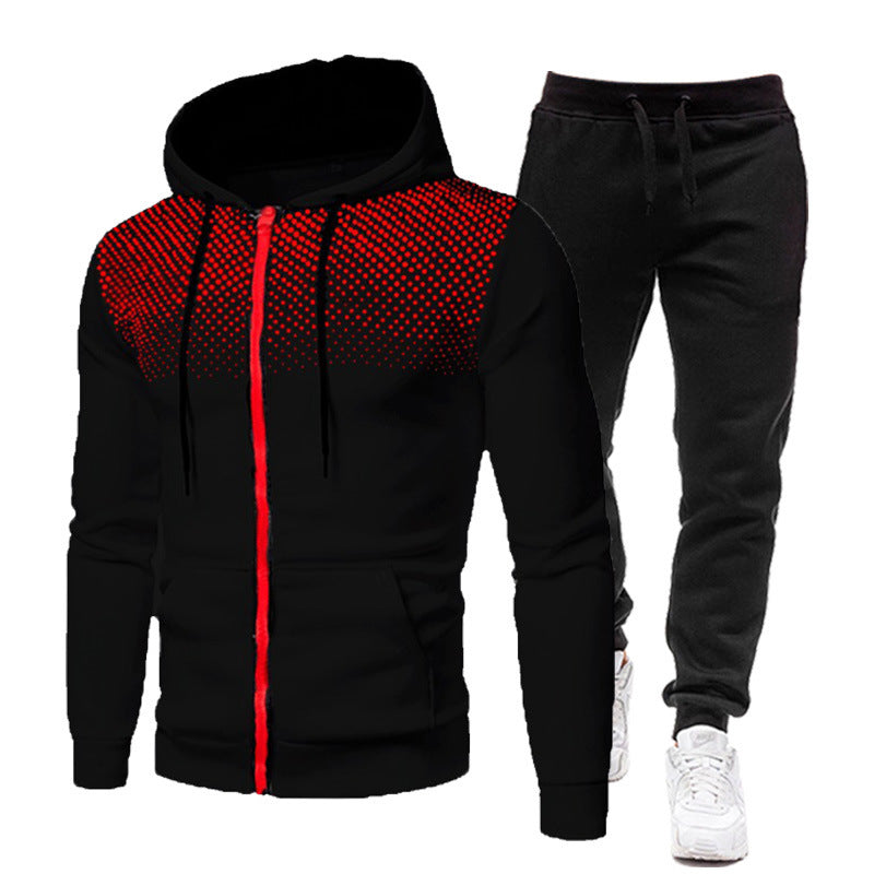 Herren Hoodie- und Jogginghose Set mit atmungsaktivem Design ModeGeist