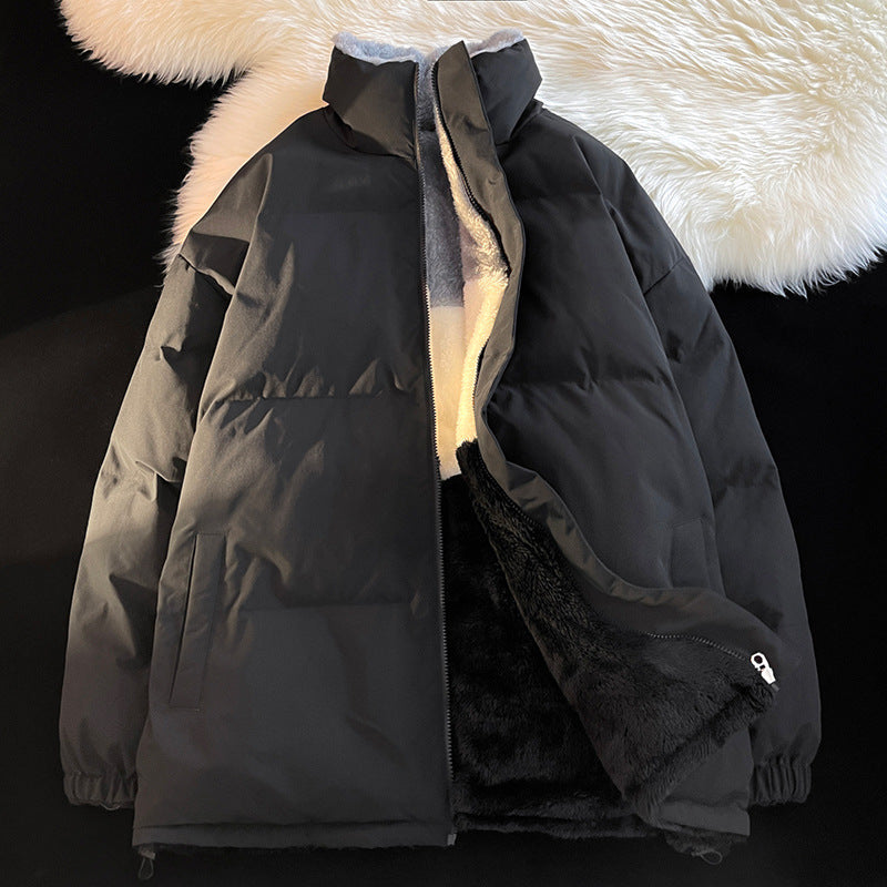 Damen Daunenjacke mit weichem Innenfutter und hohem Kragen ModeGeist