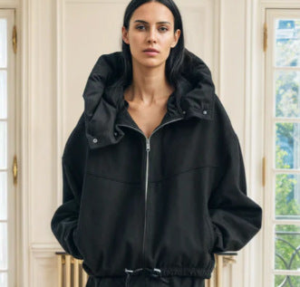 Damen modische Übergangsjacke mit kuscheliger Innenseite und verstellbarem Saum ModeGeist