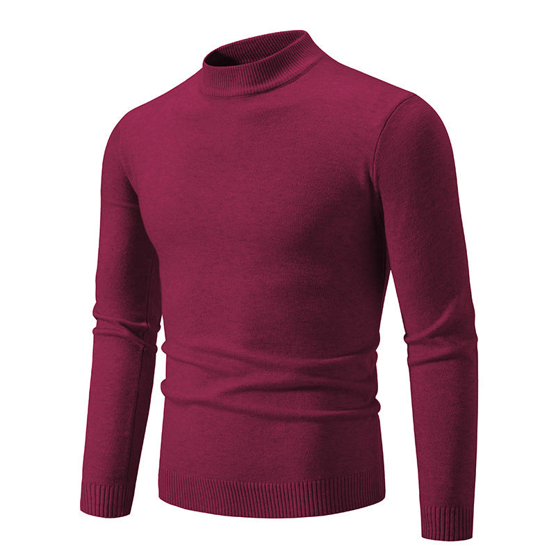 Herren modischer Rollkragenpullover aus feiner Strickqualität ModeGeist