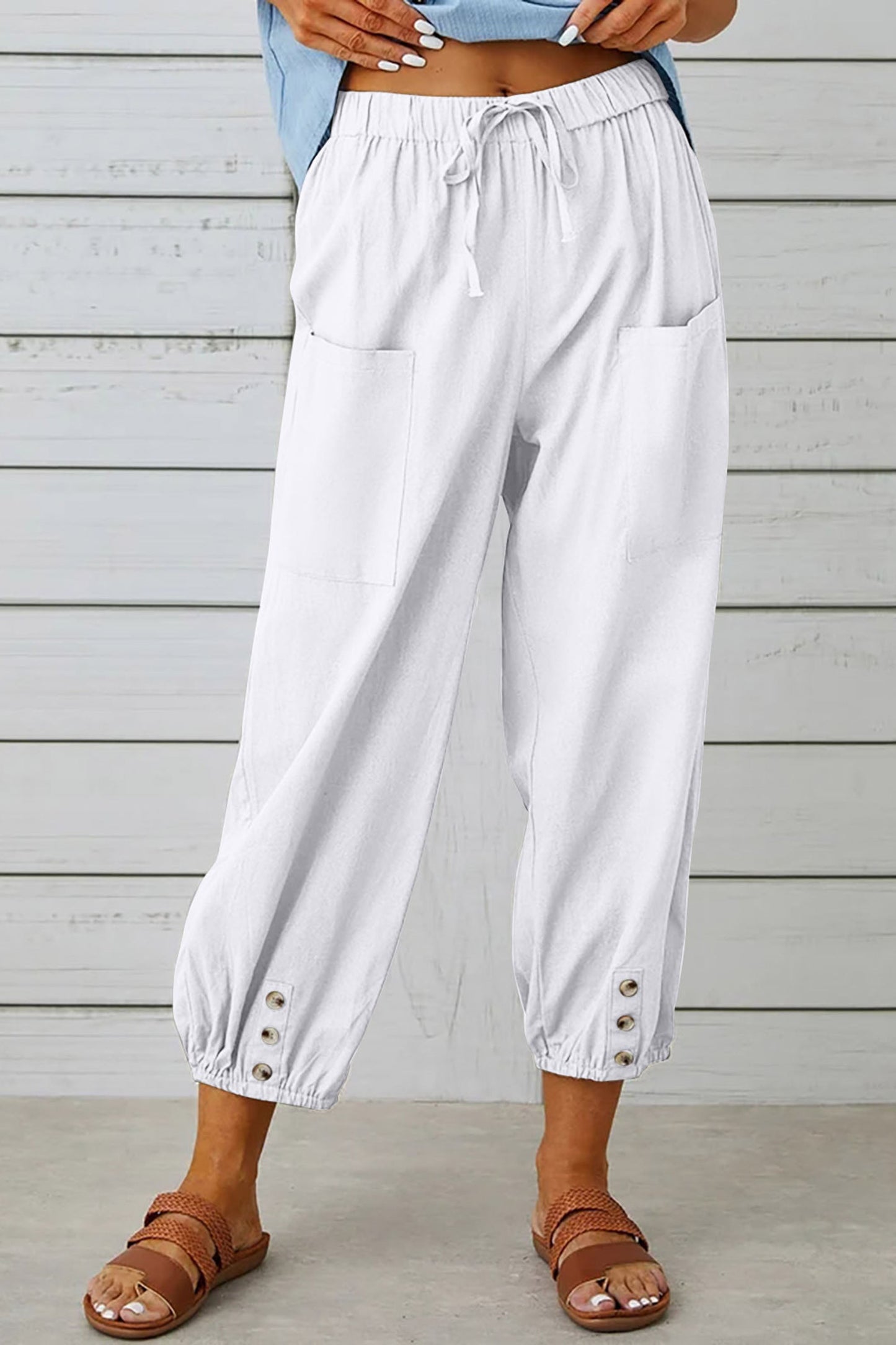 Trendige Haremshose von Tracy mit Knopfdetail