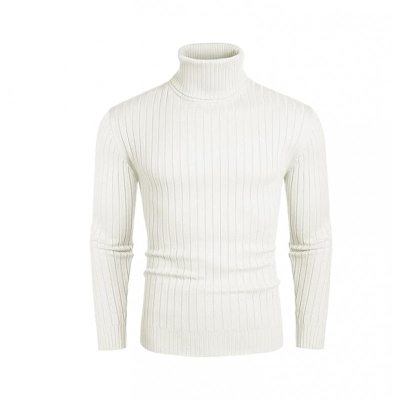 Herren Rollkragenpullover aus hochwertigem Rippstrick ModeGeist