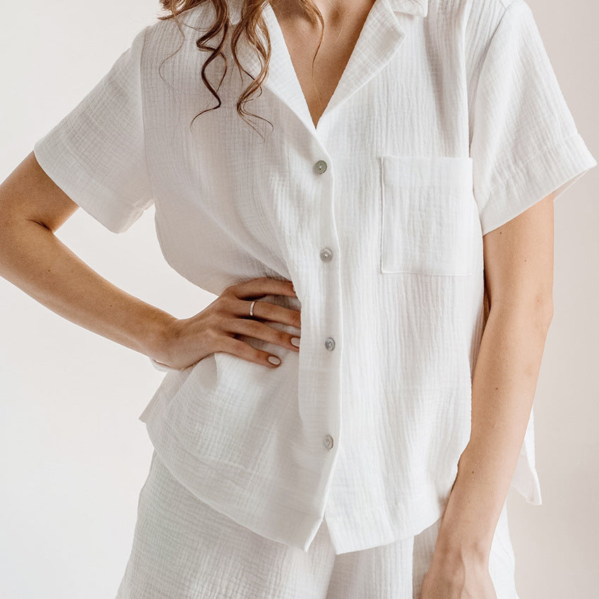 Damen Bequemes Schlafanzug-Set aus atmungsaktivem Material ModeGeist