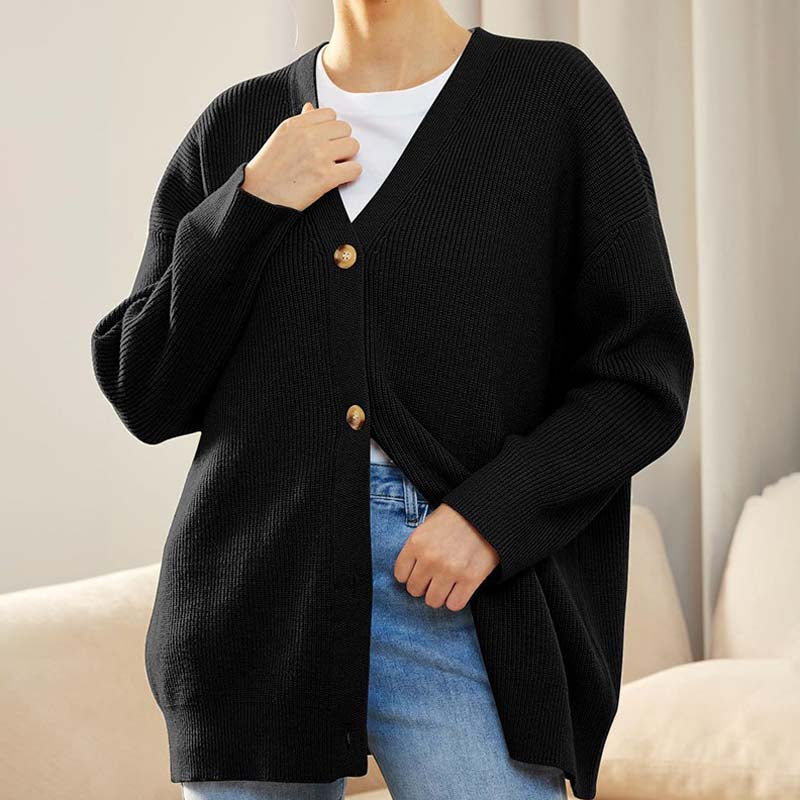 ModeGeist | Klassische Strick-Strickjacke für Alltag