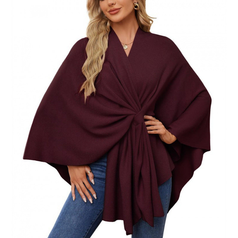 Damen modischer Wickelmantel mit trendigem Design ModeGeist
