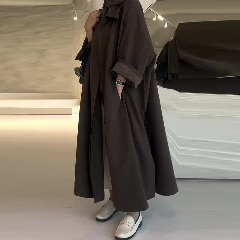 ModeGeist | Lange Oversize Avec Coupe Droite für Frauen Ideal für Den Winter