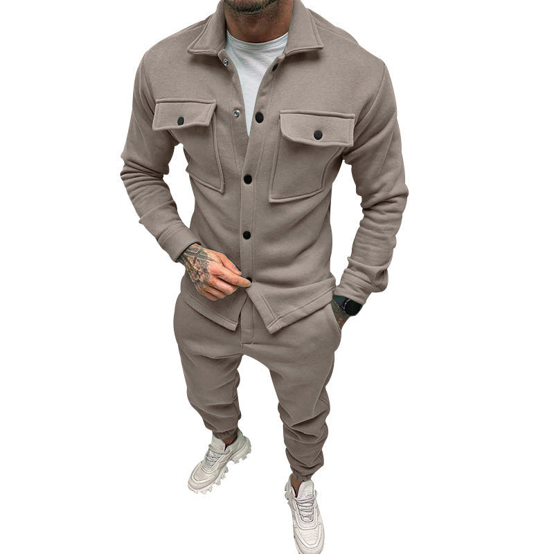 Herren lässige Sweatjacke mit funktionalen Taschen und modernem Kragen ModeGeist
