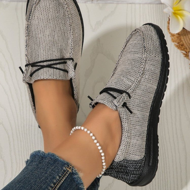 Bequeme Damen-Mokassins mit flexiblem Gummilaufsohle und atmungsaktivem Obermaterial von MODEGEIST