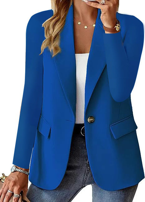 Damen Eleganter Blazer mit strukturiertem Design und praktischen Taschen ModeGeist
